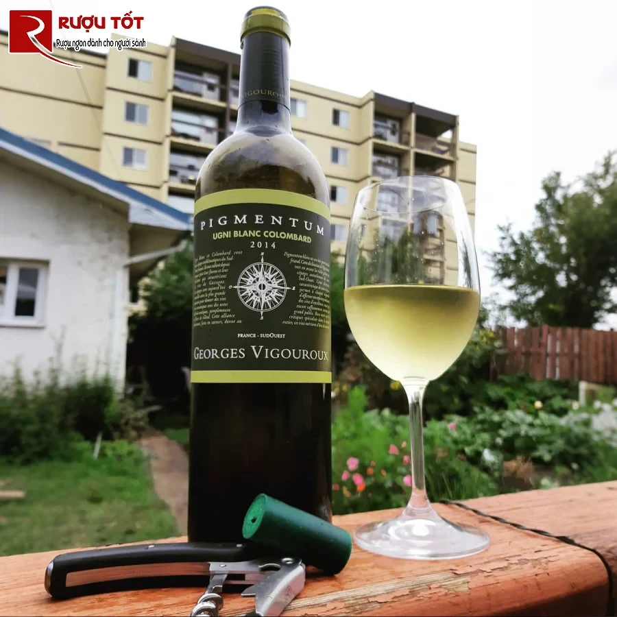 ruou pigmentum ugni blanc colombard 13% 750ml chat luong