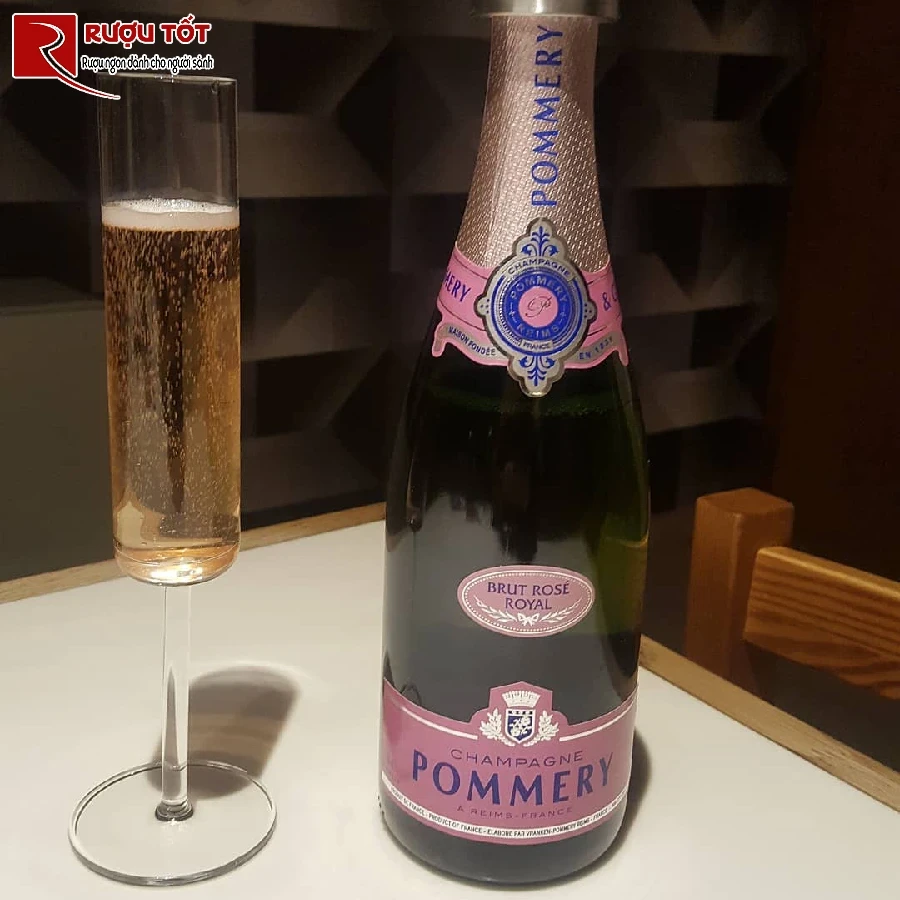 ruou pommery brut rose chinh hang