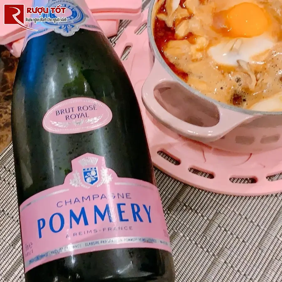 ruou pommery brut rose