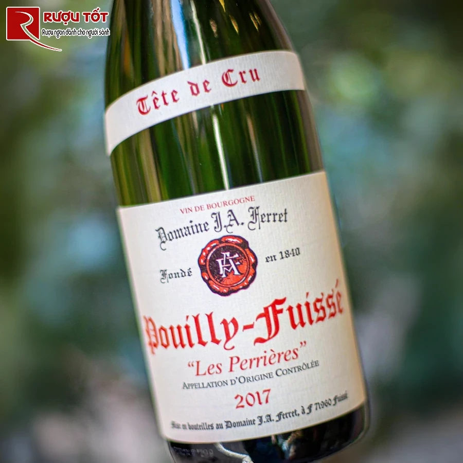 ruou pouilly fuisse les perrieres tete de cru phap