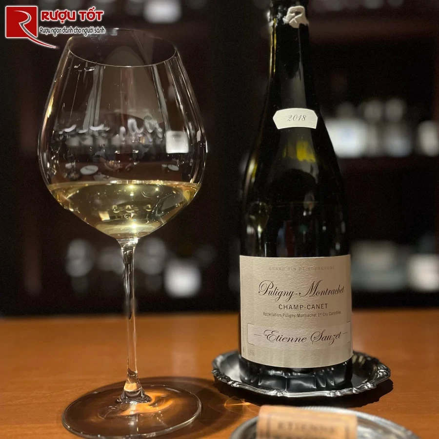 ruou puligny montrachet 1er cru champ canet etienne sauzet