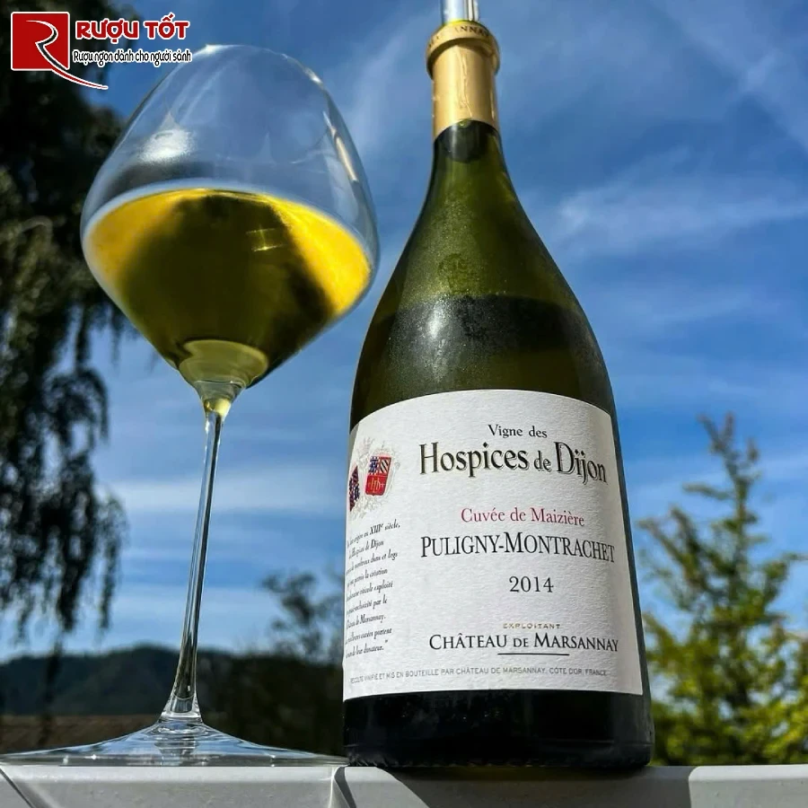 ruou puligny - montrachet cuvee de maiziere 14,5% 750ml dang cap