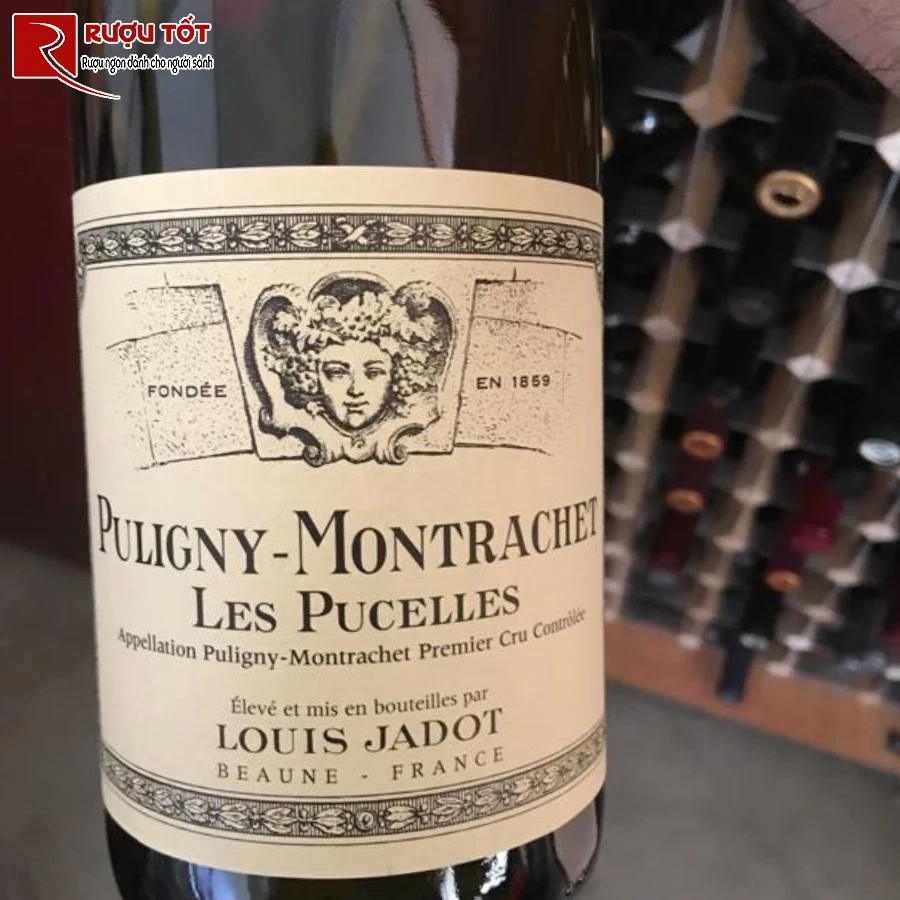 ruou puligny montrachet les pucelles louis jadot 13% 750ml cao cap