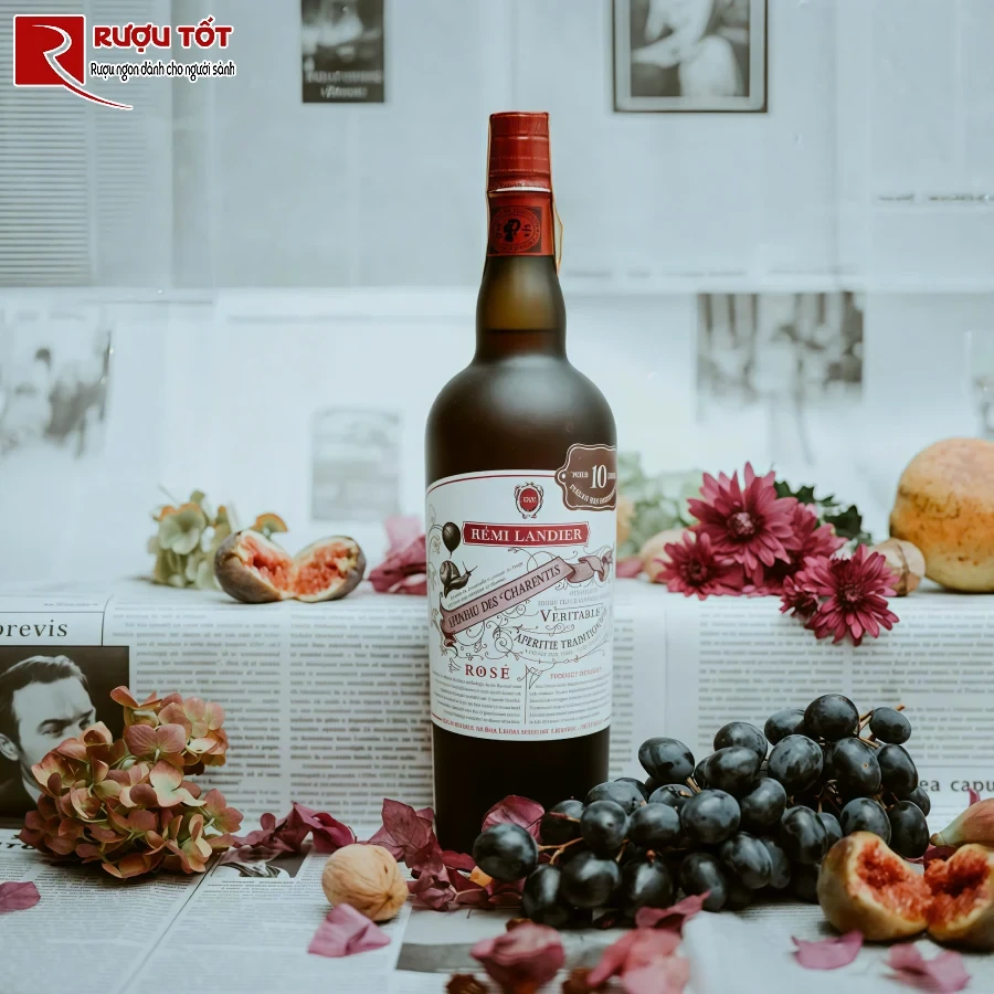 ruou remi landier pineau rose 17,5% 750ml cao cap phap