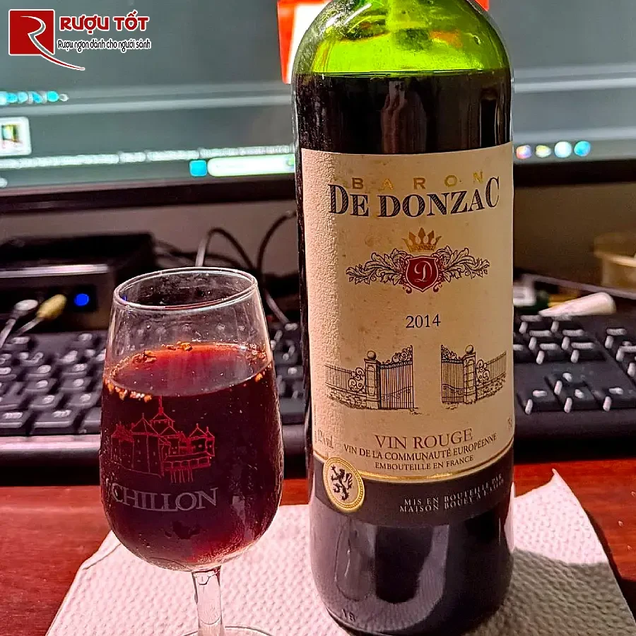 ruou vang baron de donzac chinh hang