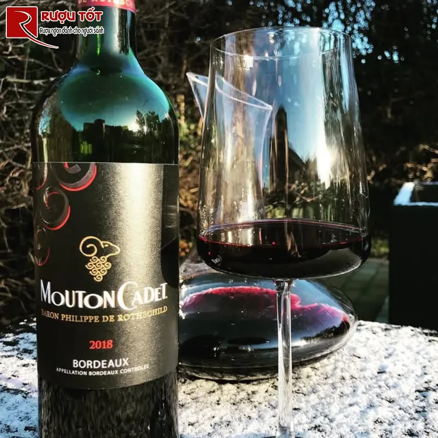 ruou vang baron philippe mouton cadet bordeaux