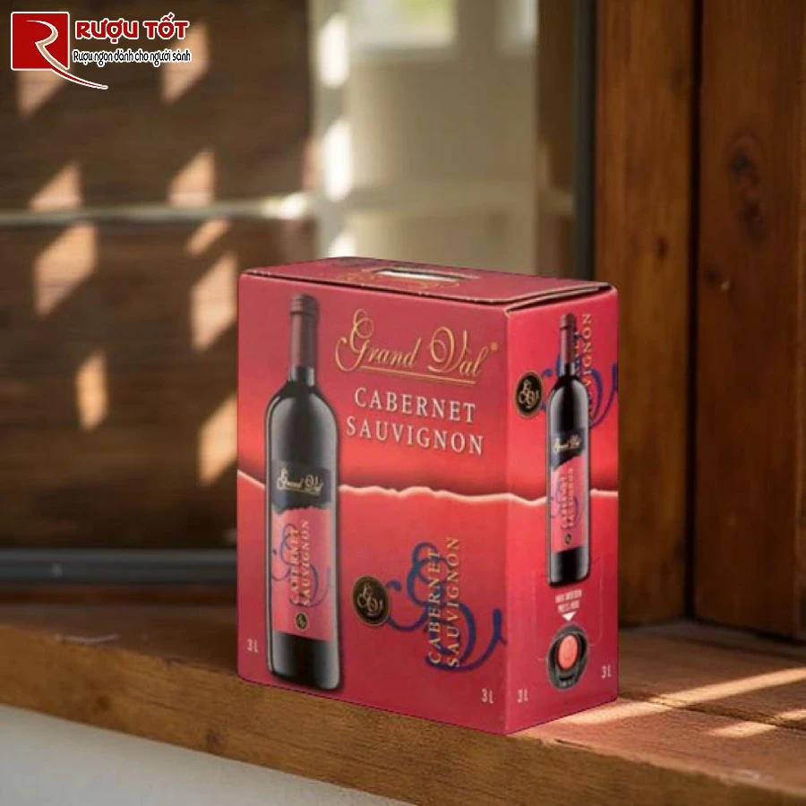 ruou vang bich grand val cabernet sauvignon 3l 12,5% phap