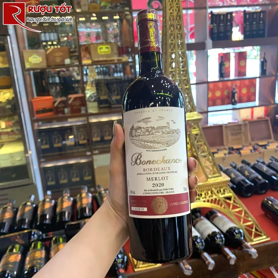 Rượu vang Bonechance Merlot
