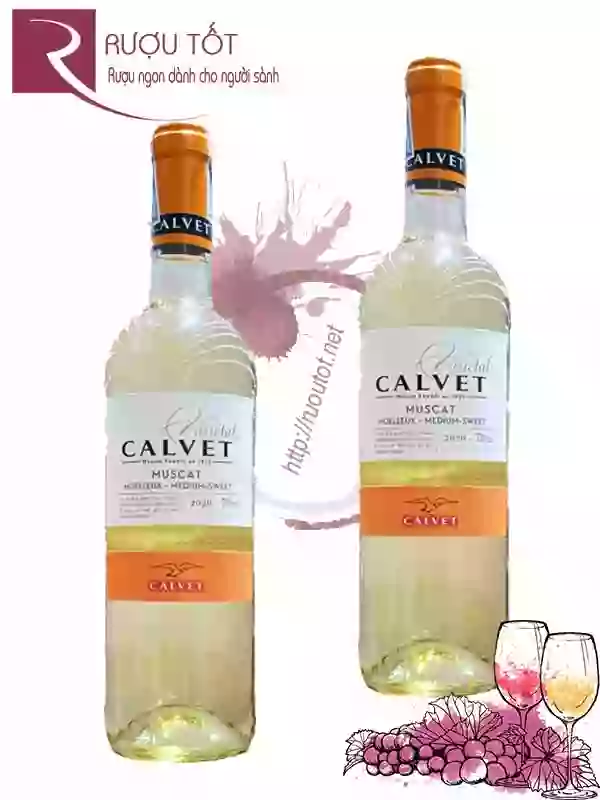 Rượu vang Calvet Varietals Muscat Moelleux Medium Sweet Thơm ngon