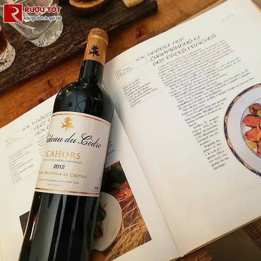 ruou vang chateau du cedre cahors