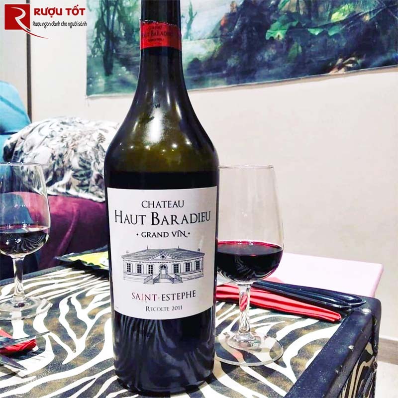 Rượu Vang Chateau Haut Baradieu