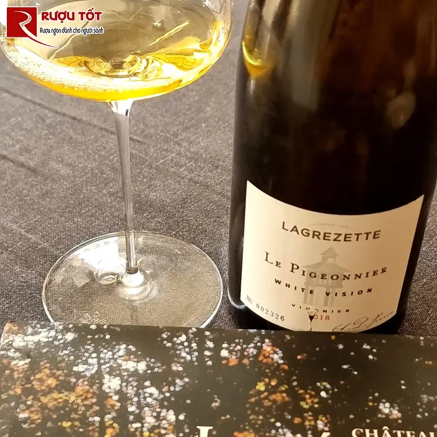 ruou vang chateau lagrezette pigeonnier white vision