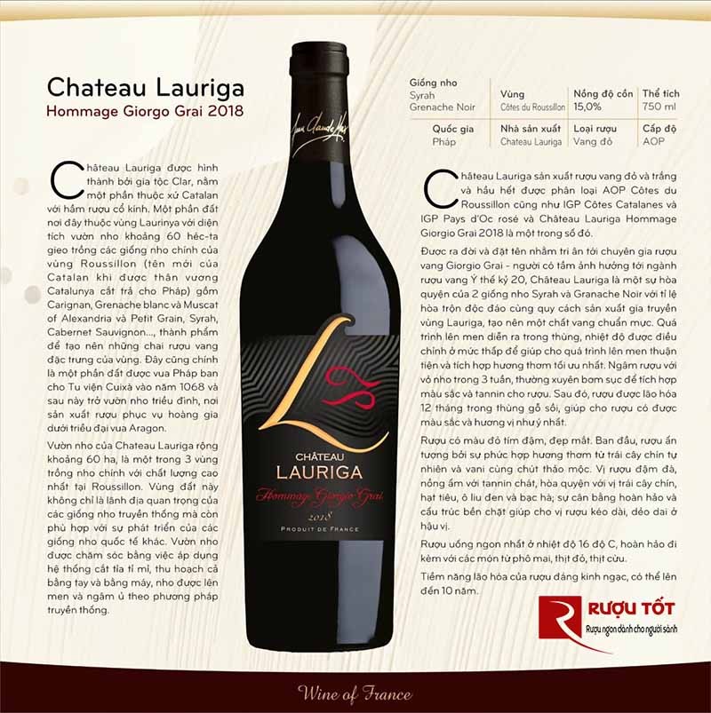 Rượu Vang Chateau Lauriga