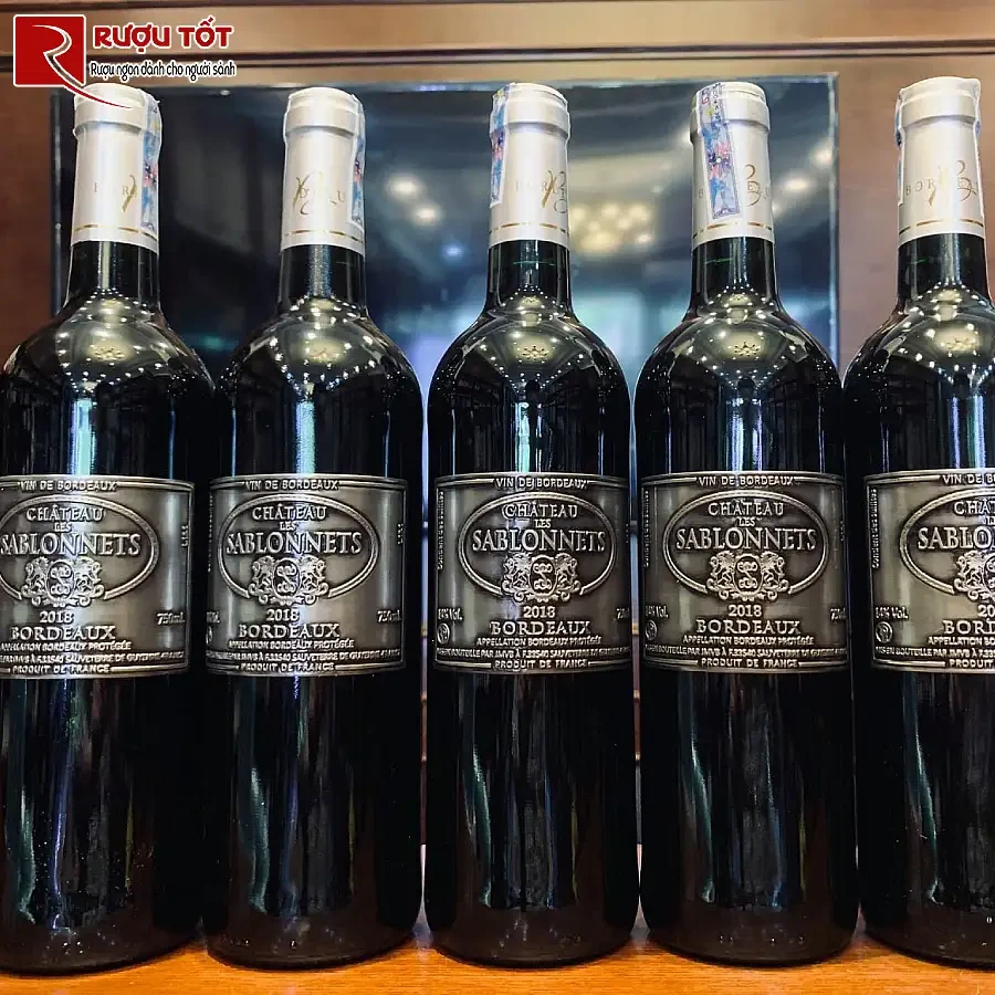 ruou vang chateau les sablonnets bordeaux