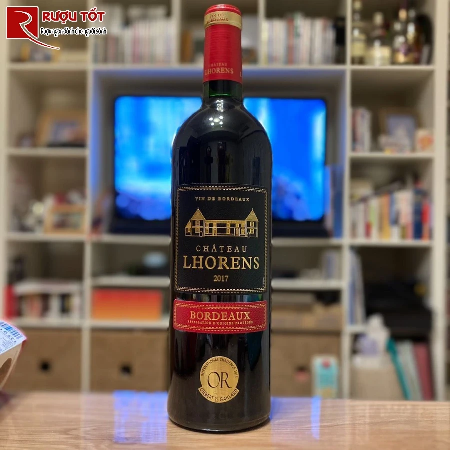 ruou vang chateau lhorens bordeaux 13,5% 750ml phap