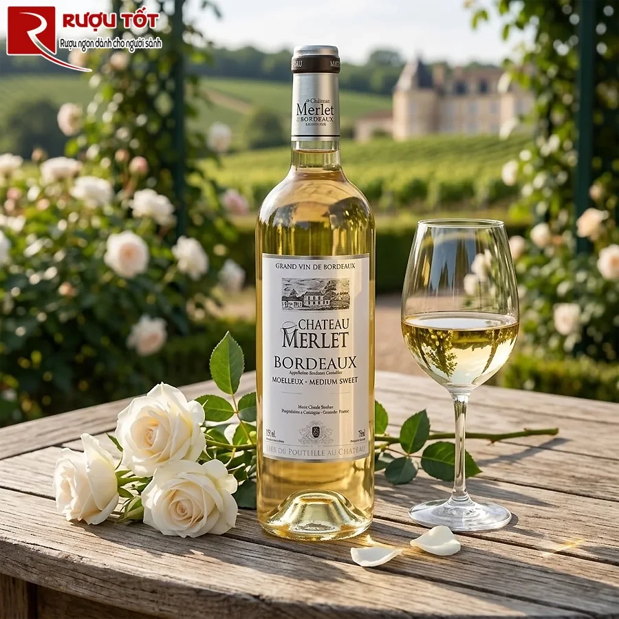 Rượu vang Chateau Merlet Bordeaux blanc Sec