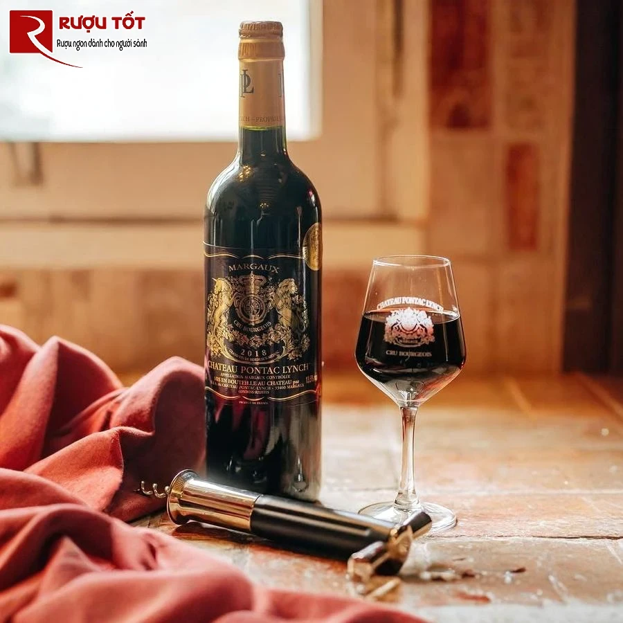 ruou vang chateau pontac lynch cru bourgeois 13% 750ml