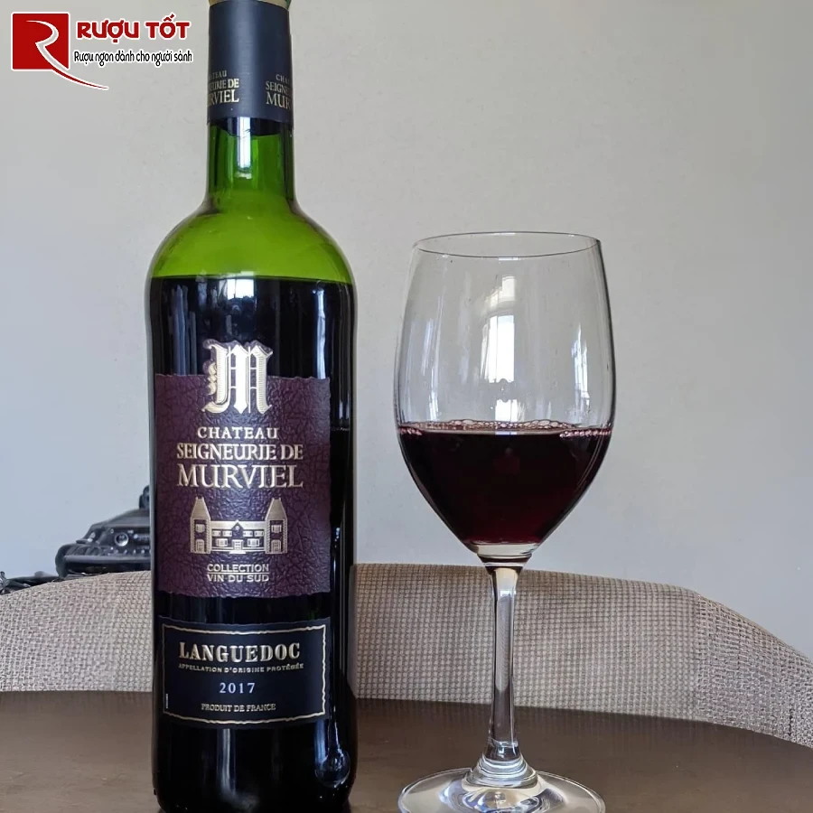 ruou vang chateau seigneurie de murviel 13% 750ml collection