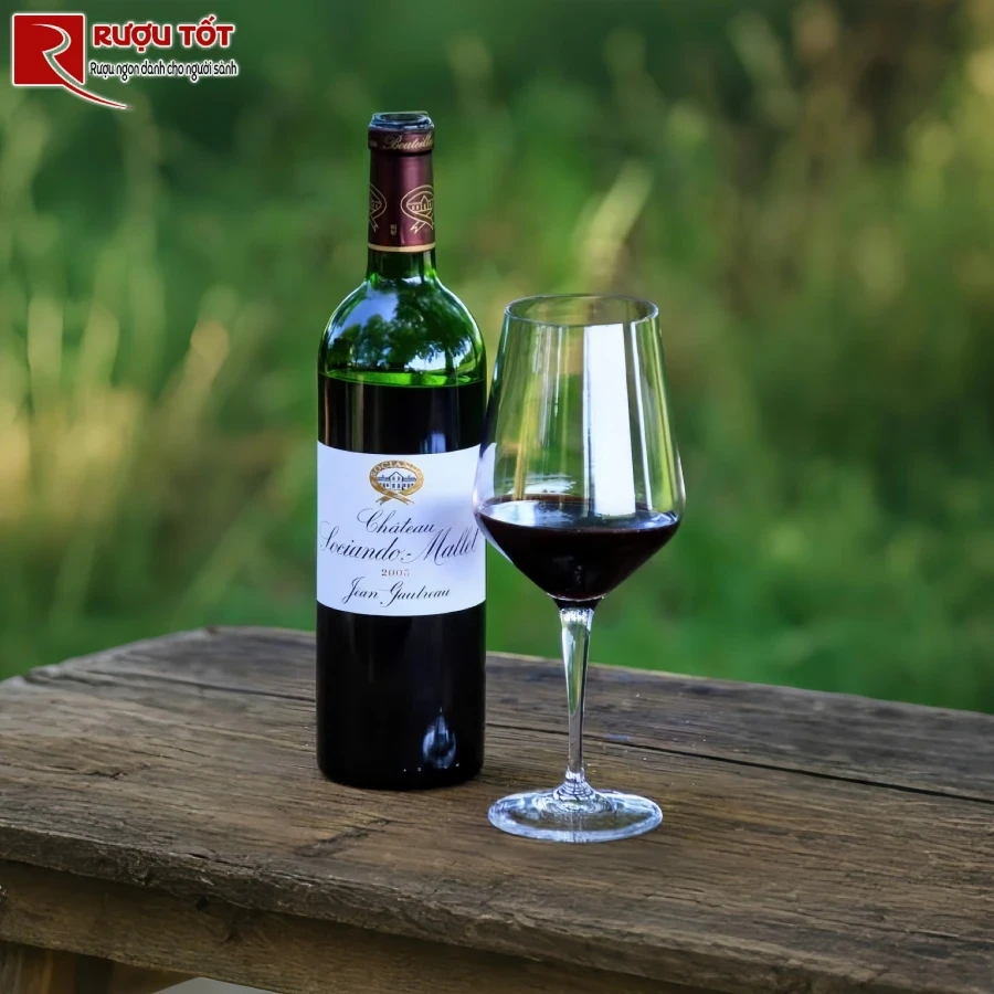 ruou vang chateau sociando mallet 2003 uy tin