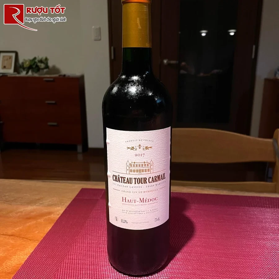 ruou vang chateau tour carmail haut - medoc 750ml 13%