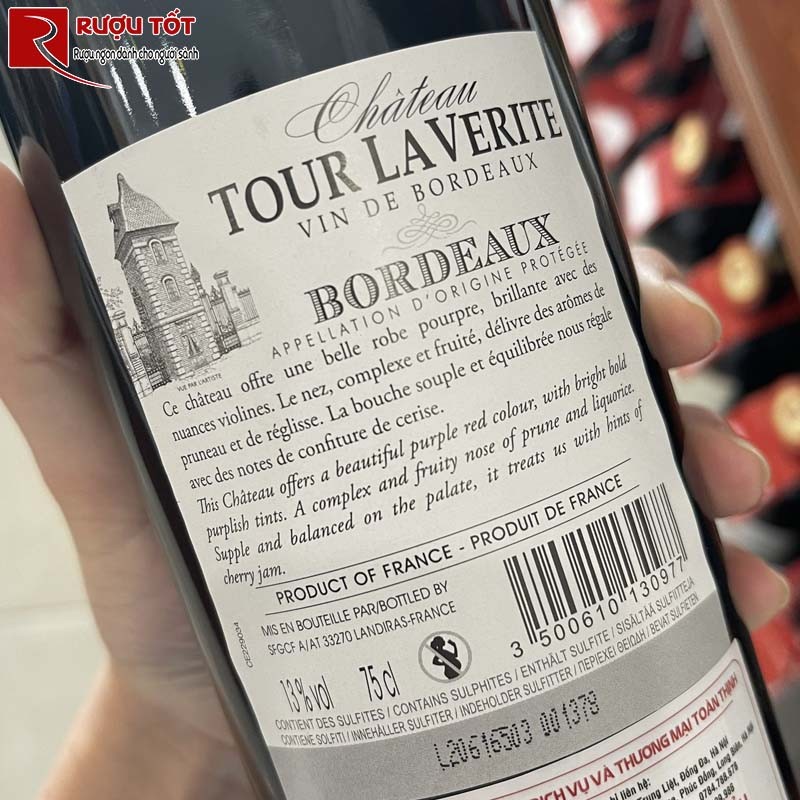 Rượu vang Chateau Tour Verite Bordeaux
