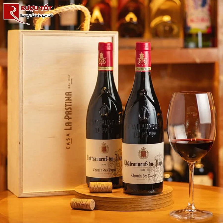 ruou vang chemin des papes chateauneuf du pape 750ml 14%