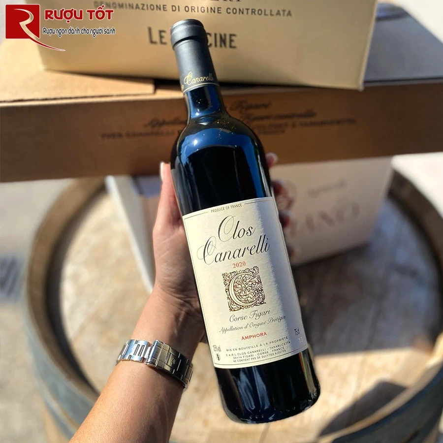 Rượu vang Clos Canarelli Amphora Corse Figari