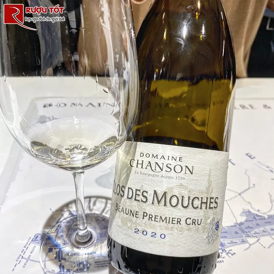 ruou vang clos des mouches beaune domaine chanson