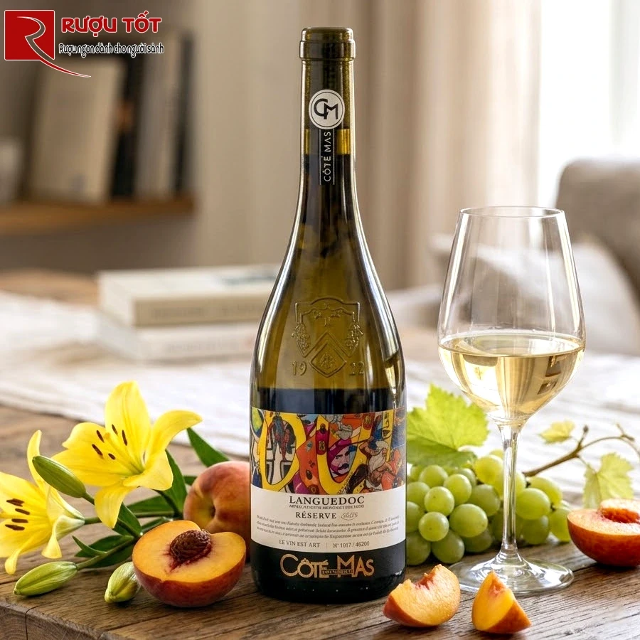 Rượu vang Cote Mas Art Series Reserve Languedoc White