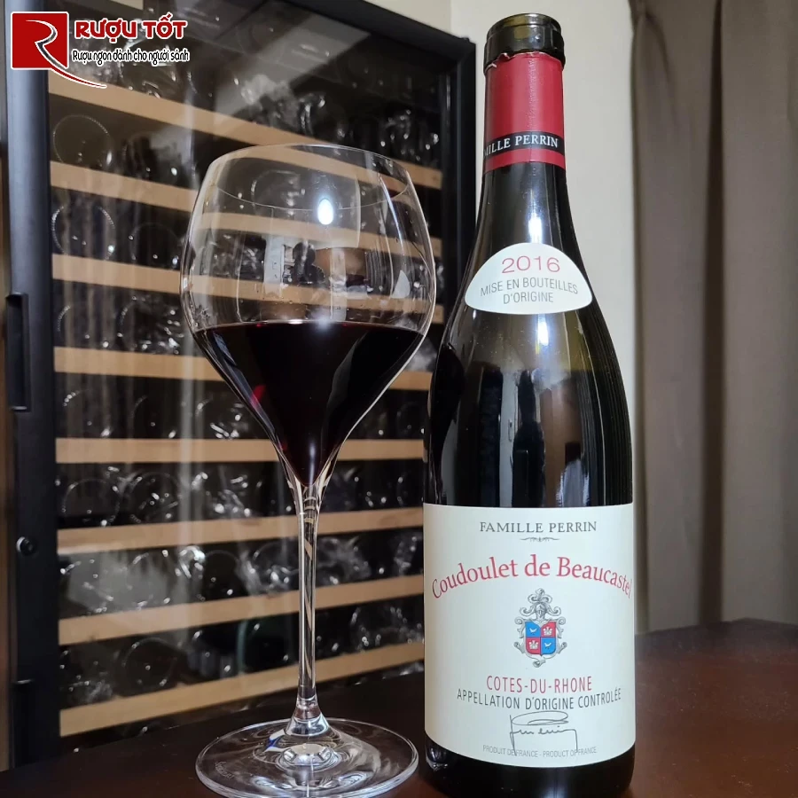 ruou vang coudoulet de beaucastel cotes du rhone 14,5% 750ml