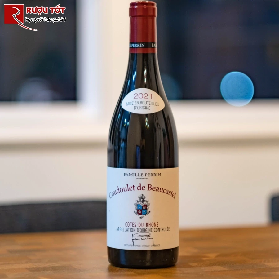 ruou vang coudoulet de beaucastel cotes du rhone 750ml 14,5%