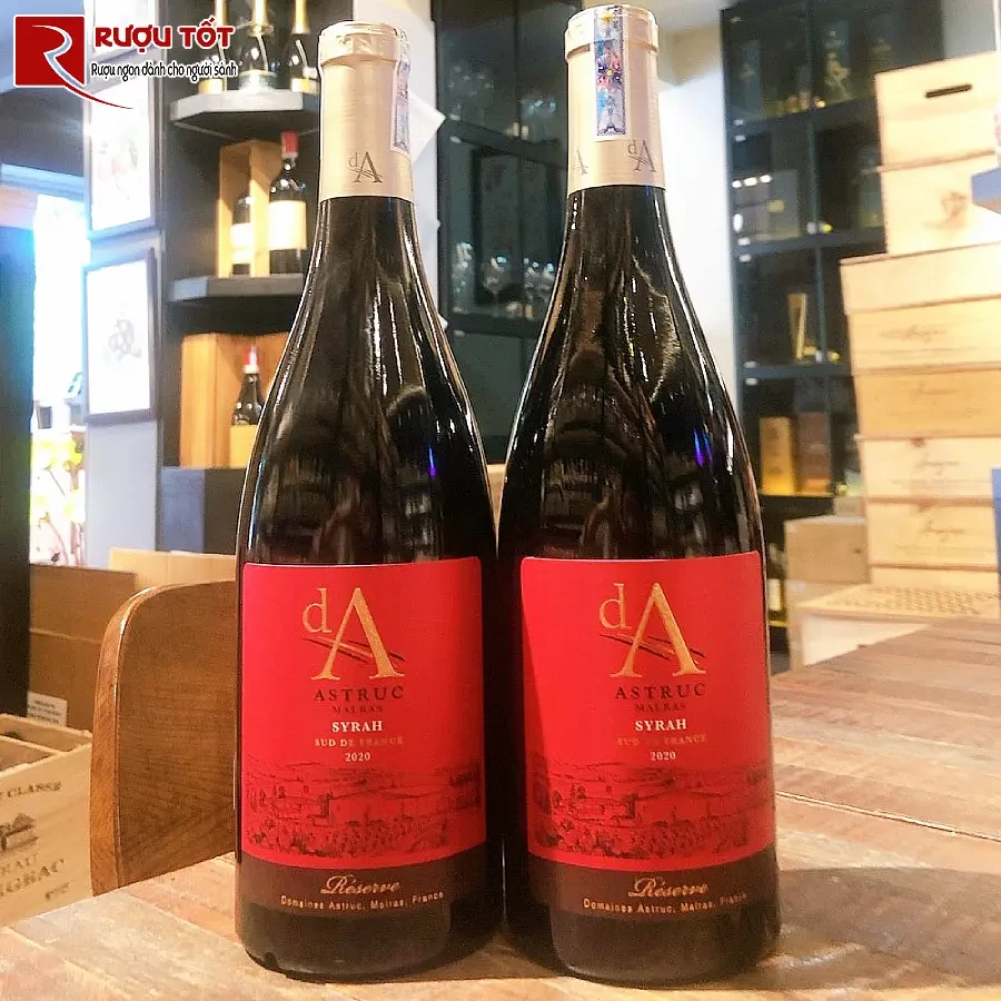 ruou vang da domaines astruc syrah reserve