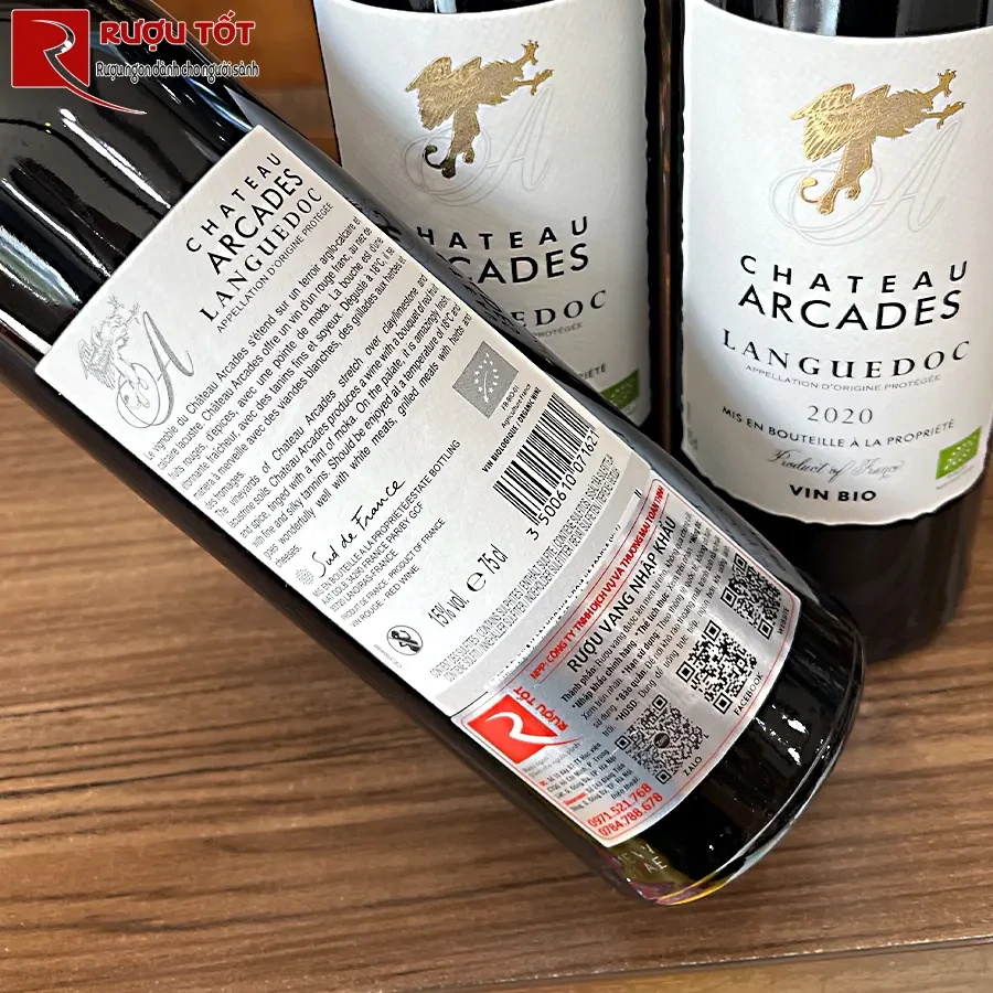 Rượu vang đỏ Arcades