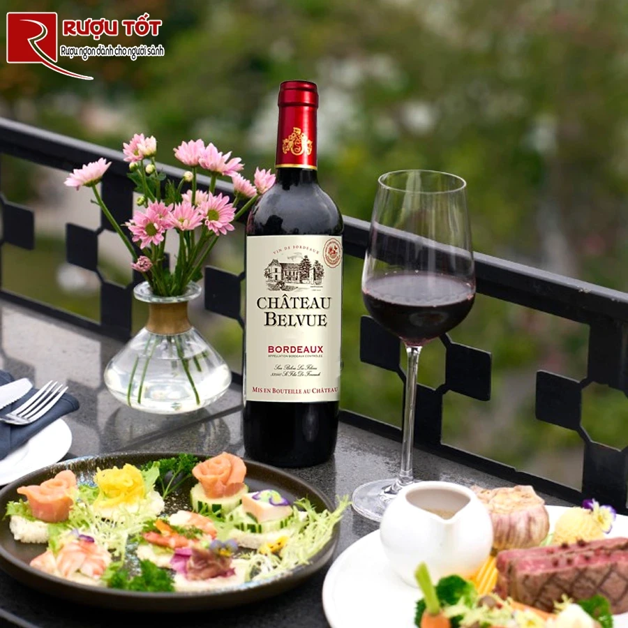 Rượu vang đỏ Chateau Belvue Bordeaux