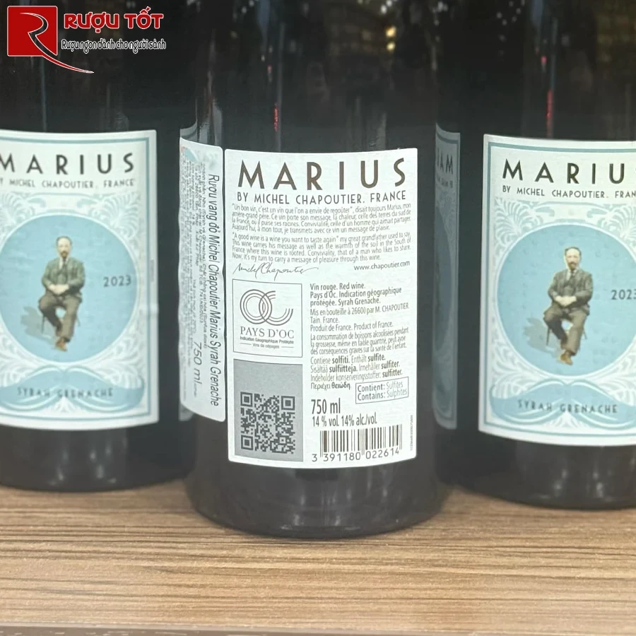 Rượu vang đỏ Marius M Chapoutier