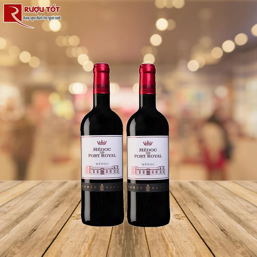 ruou vang do medoc de port royal gia re