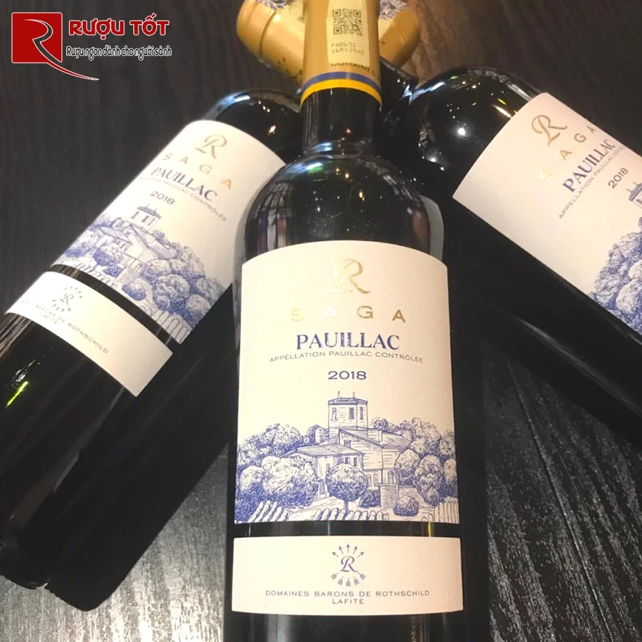 Rượu vang đỏ Saga R Pauillac