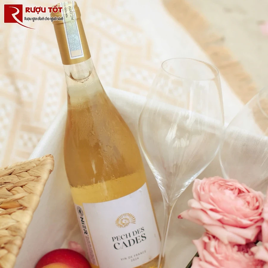ruou vang Domaine Pech Des Cades Blanc Sec White