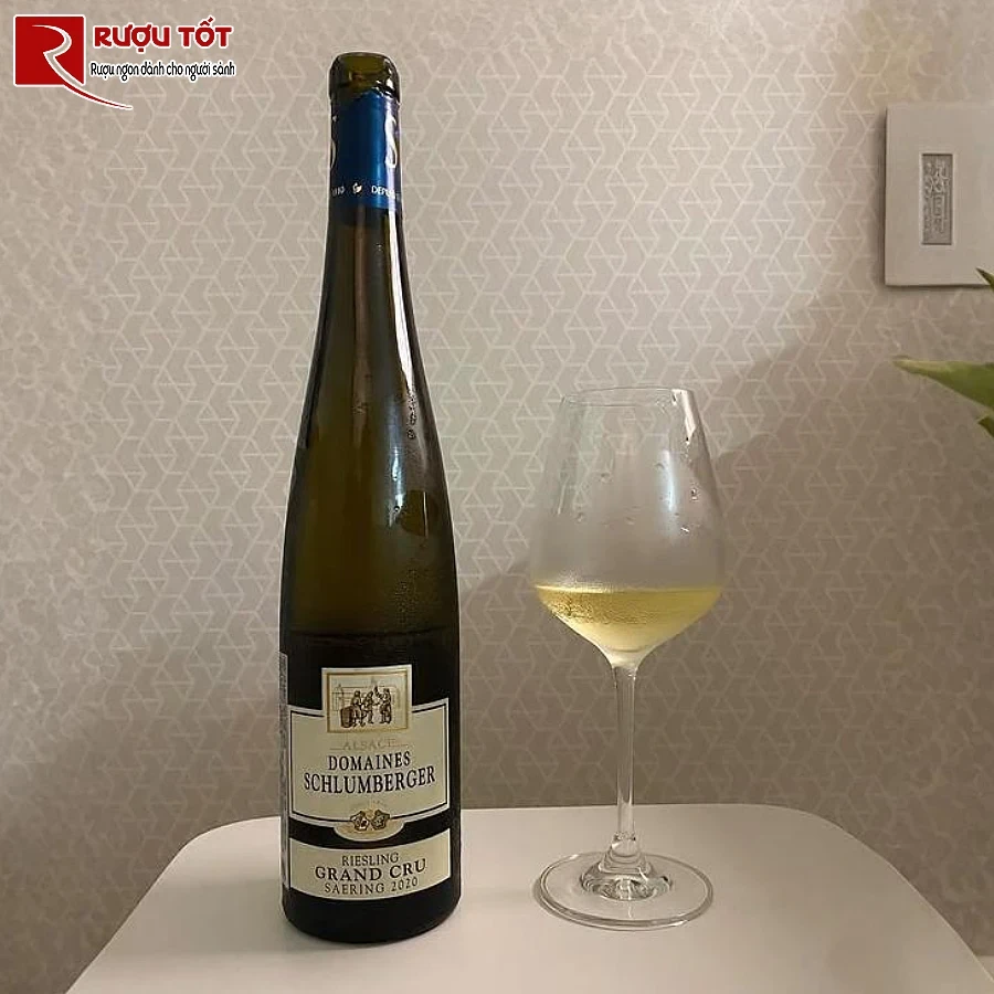 ruou vang domaines schlumberger riesling grand cru saering 750ml 12,5%