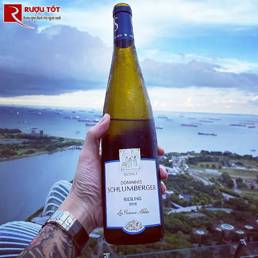 ruou vang domaines schlumberger riesling les princes abbes