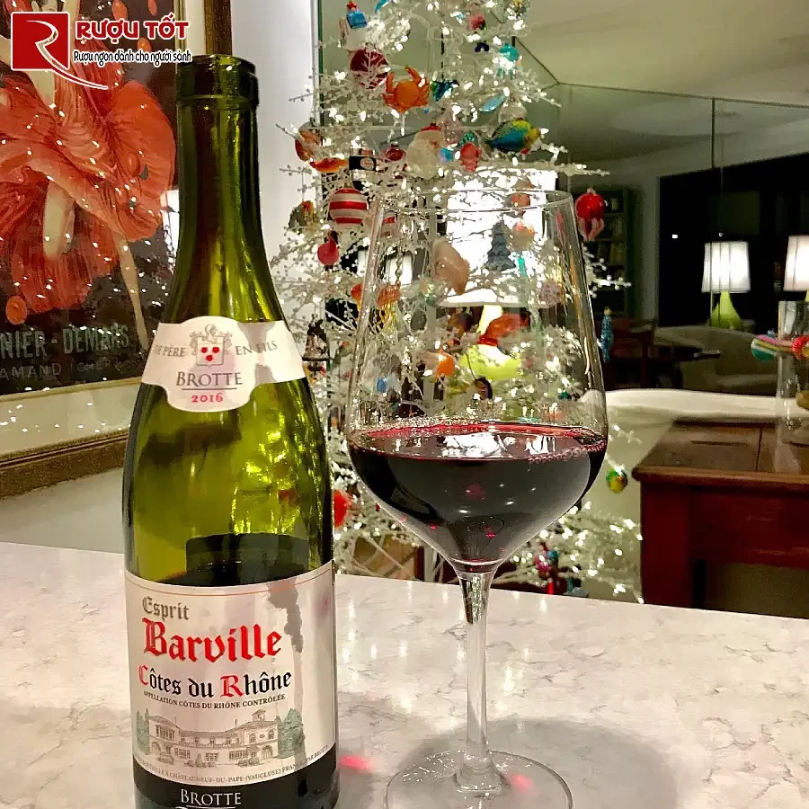 ruou vang esprit barville cotes du rhone