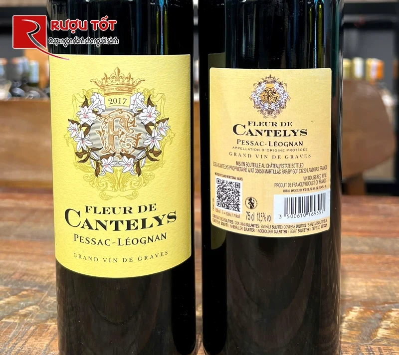 Rượu vang Fleur De Cantelys Pessac Leognan