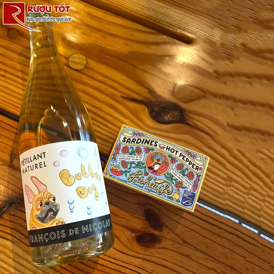 Rượu vang Francois de Nicolay Petillant Naturel