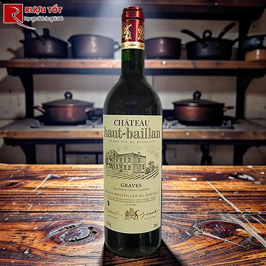 ruou vang haut baillan chateau graves rouge