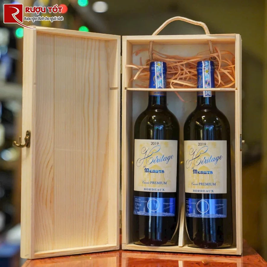 ruou vang heritage de menuts bordeaux cuvee bordeaux blanc 750ml 12,5%