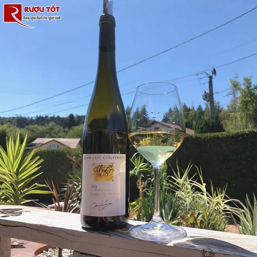ruou vang jean luc colombo la redonne cotes du rhone 750ml 13,5%