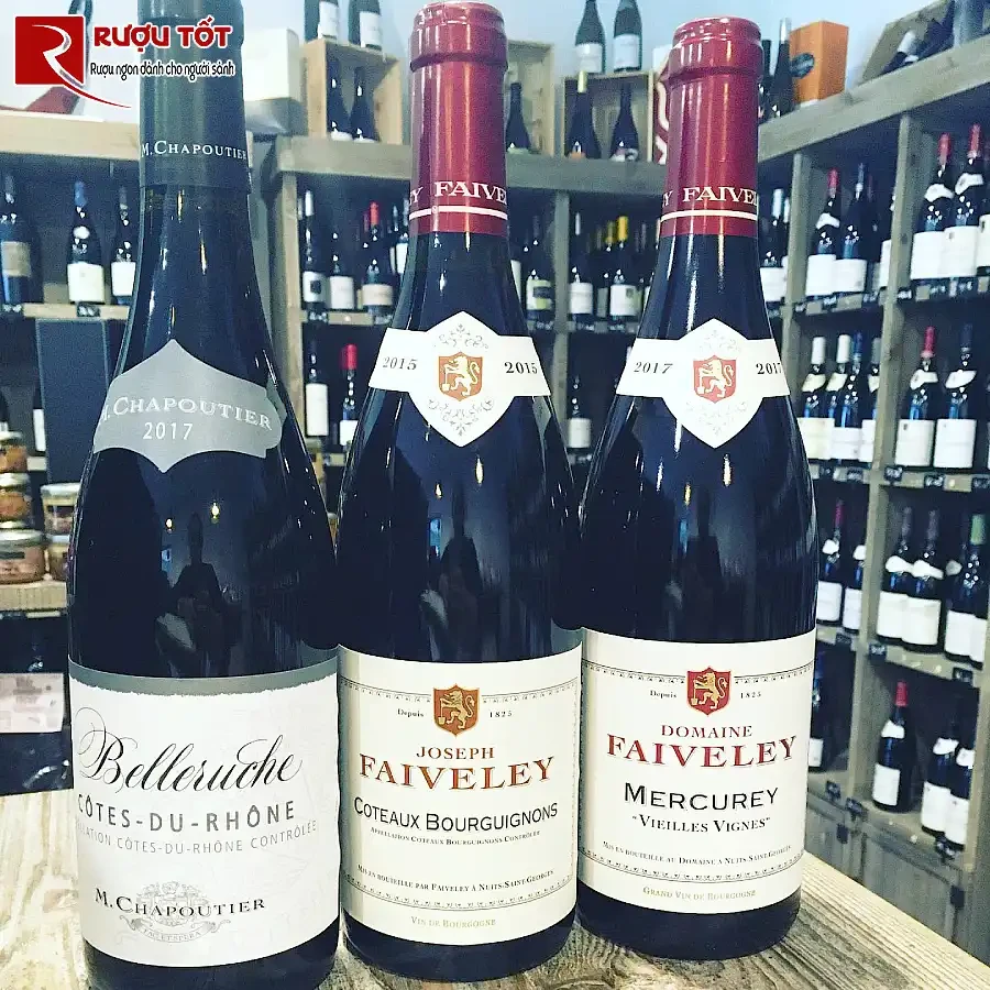 ruou vang joseph faiveley coteaux bourguignons