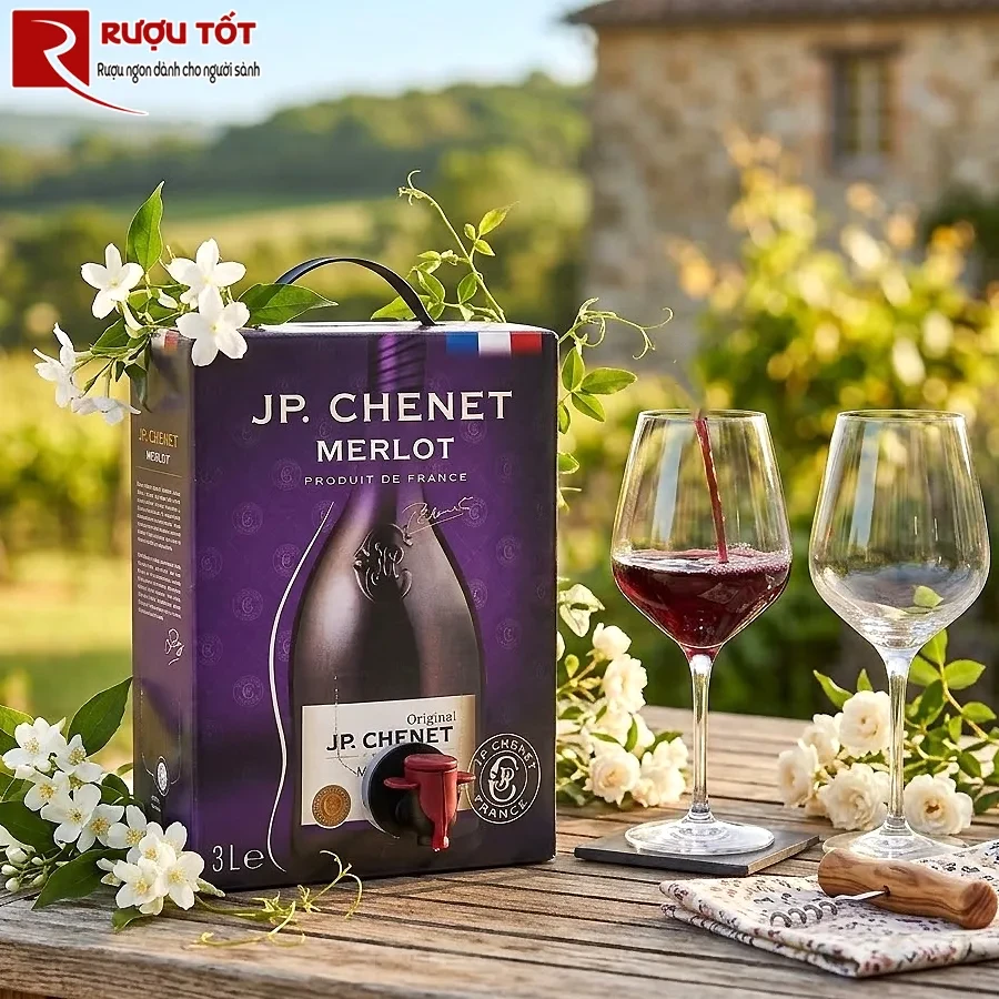 Rượu vang JP Chenet merlot 3 lít