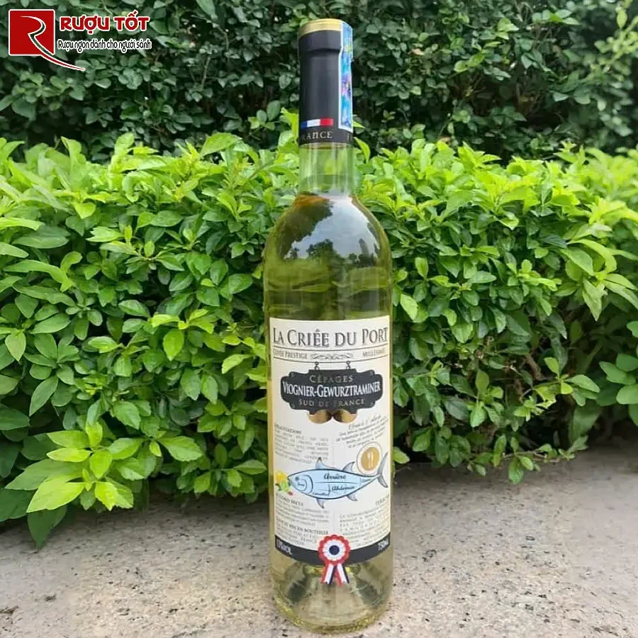ruou vang la criee du port vin blanc