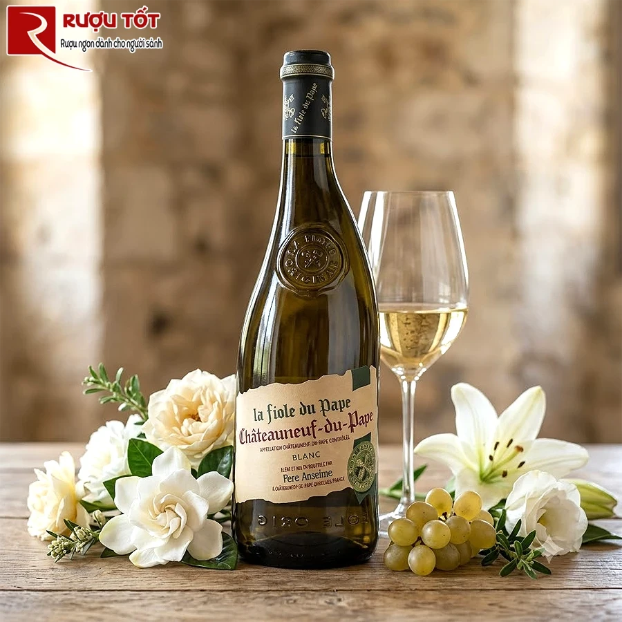Rượu vang La Fiole Du Pape Chateauneuf Du Pape Blanc